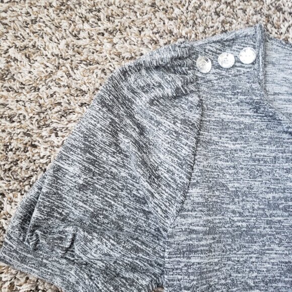 Short sleeve grey sweater - Picture 4 of 4